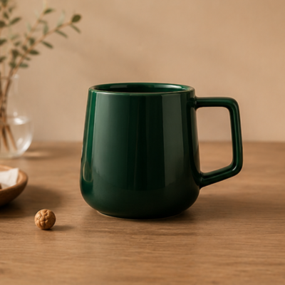 Retro High-Handle Mug | 480ml | Dark Green