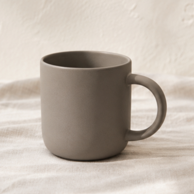 Matte Ceramic Mug | 520ml | Warm Gray